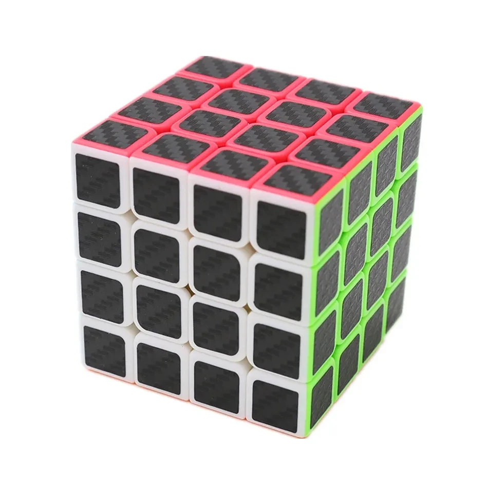 ZCUBE Carbon Fiber Sticker Speed Magic Cube 2x2 3x3 4x4 5x5 Skew