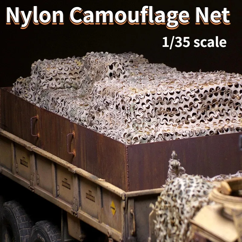 1/35 Nylon Camouflage Net Military Tank Vehicle Model Building Scene Masking Decoration Ultra-thin Fabric DIY Accessories