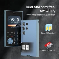 SERVO V8 Mini Mobile Phone 2.01" HD Round Screen Dual SIM Card Speed Dial Magic Voice FM Radio Flashlight Small Cellphone Type-C 2
