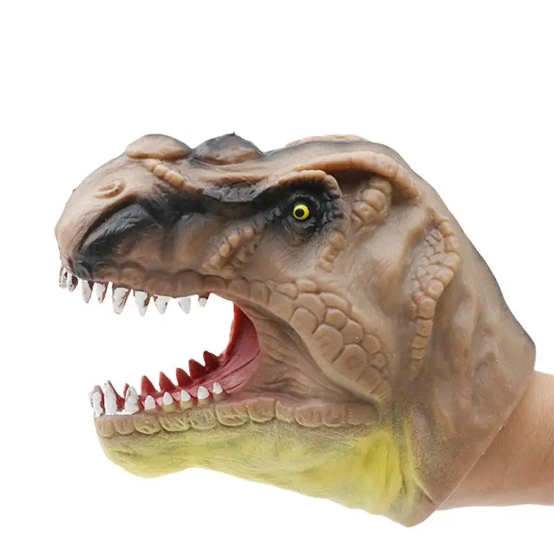 

Динозавр, ручная кукла, мультяшная Реалистичная планка, игрушка динозавр, ручные куклы, мягкая резиновая голова животного, ручная игрушка, бассейн