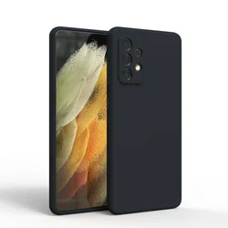 Silky Silicone Soft - Touch Protective Case - A14 (Black)