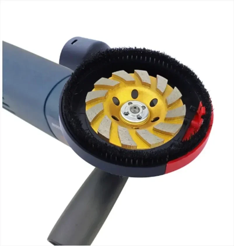 100/125mm Universal Surface Cutting Dust Shroud For Angle Grinder Built-in Tight Bristles Dust Collector Attachment Cover Tools 3