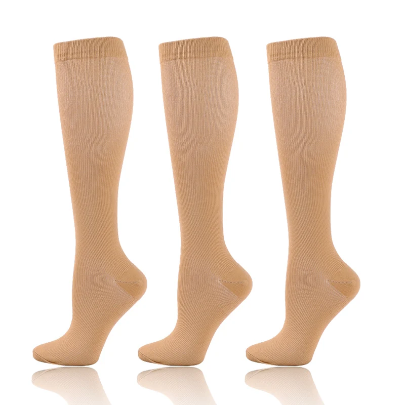 58 Styles 3 Pairs/Pack Compression Socks Knee High 30MmHg  Women Men Sports Socks Edema Diabetes Varicose Veins Running Socks