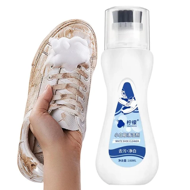 100ml White Shoes Cleaner Sneaker Whiten Cleaning Stain Dirt Remove Yellow  Foam Decontamination Shoes Cleaning Shoes Cleaner Foam
