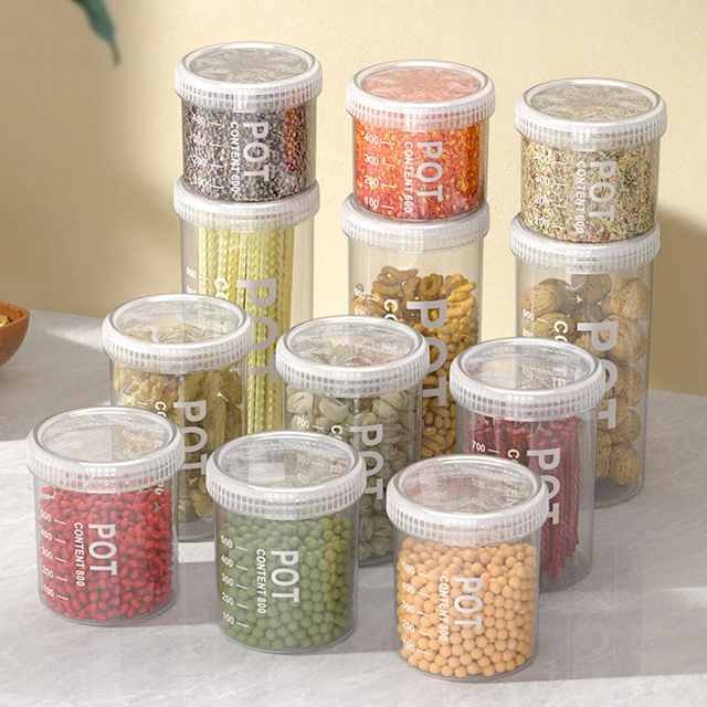 Serbatoi di stoccaggio del grano lattine sigillate organizzatore di barattoli da cucina insetto scatole per la casa a prova di umidità per alimenti barili di snack portatili 1