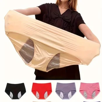 Large Size 10 Mesh Period Underwear Women's Special Menstrual Period Panties Class a Mid Waist Leak Proof Period Panties