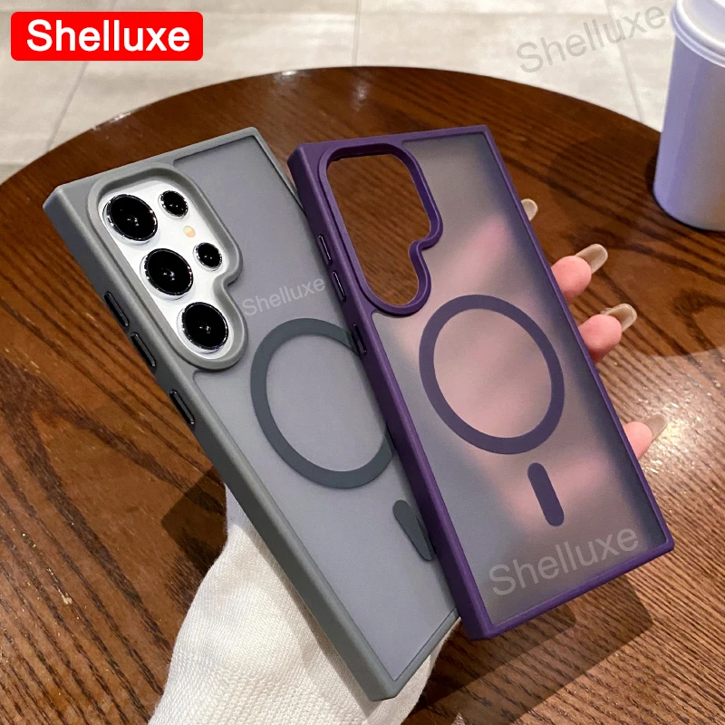 Ultra Magnetic Matte Clear Hard Back Phone Case - Shelluxe Edition