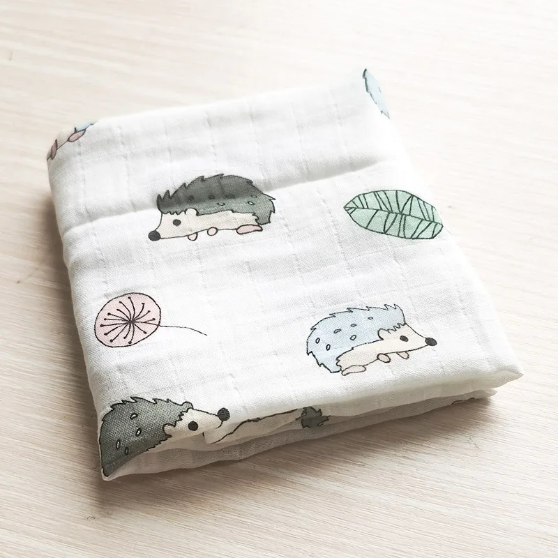 Luxurious Soft Cotton Baby Blanket & Muslin Swaddle Wrap