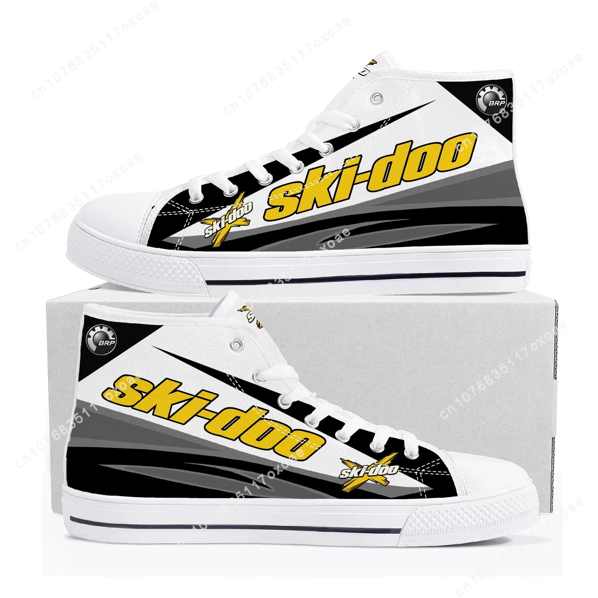 Ski-doo Shoes High Top Sneakers Mens Womens Teenager High Quality Spooky Lantern Pumpkin Canvas Sneaker Shoe Custom Shoes