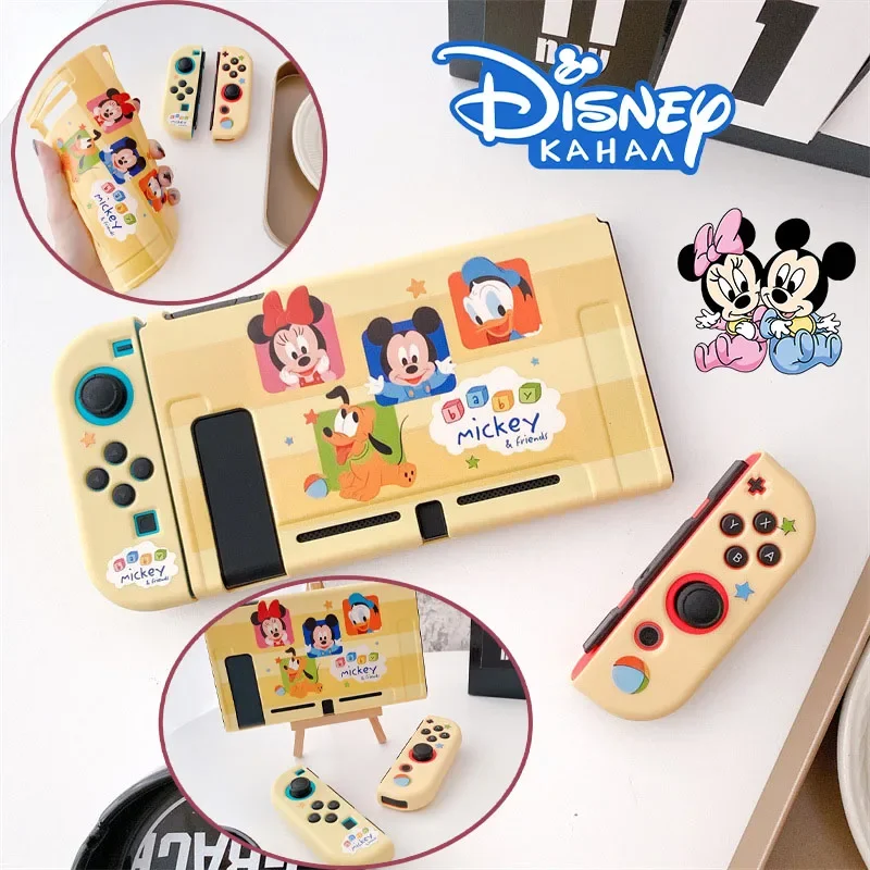Custodia Protettiva Disney Mickey Mouse Per Nintendo Switch Custodia Protettiva Oled Per Switch Ns Soft Painted Slam Cover Split Shell Gift