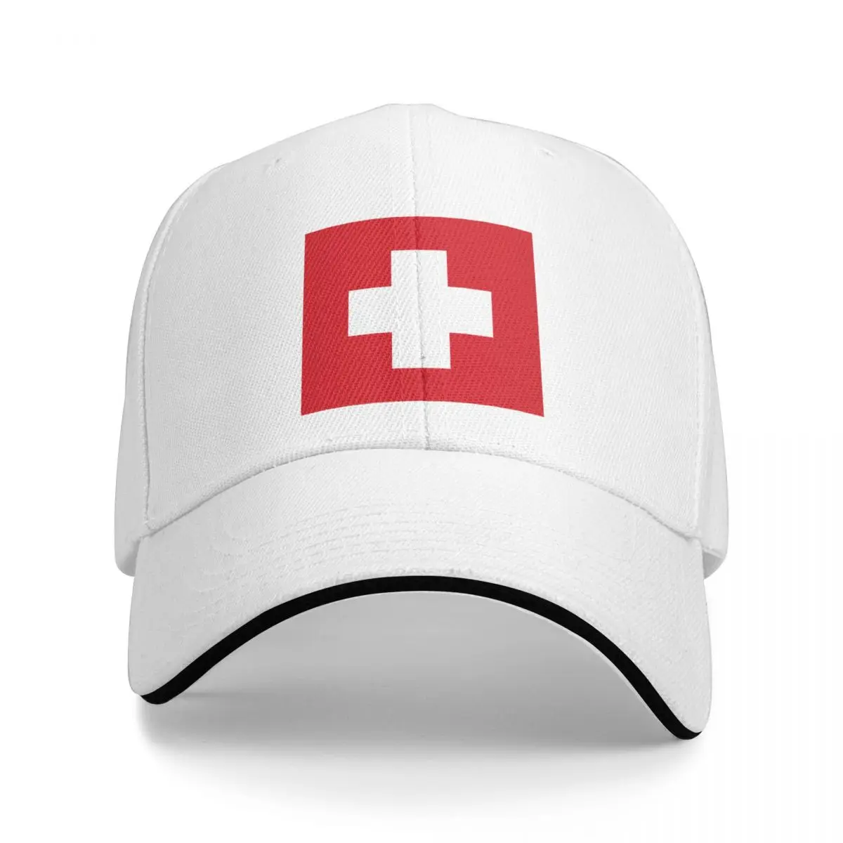 

Swiss Cross | Ski Patrol Cap Baseball Cap baseball hat Snap back hat trucker hats women's hats 2023 Men's