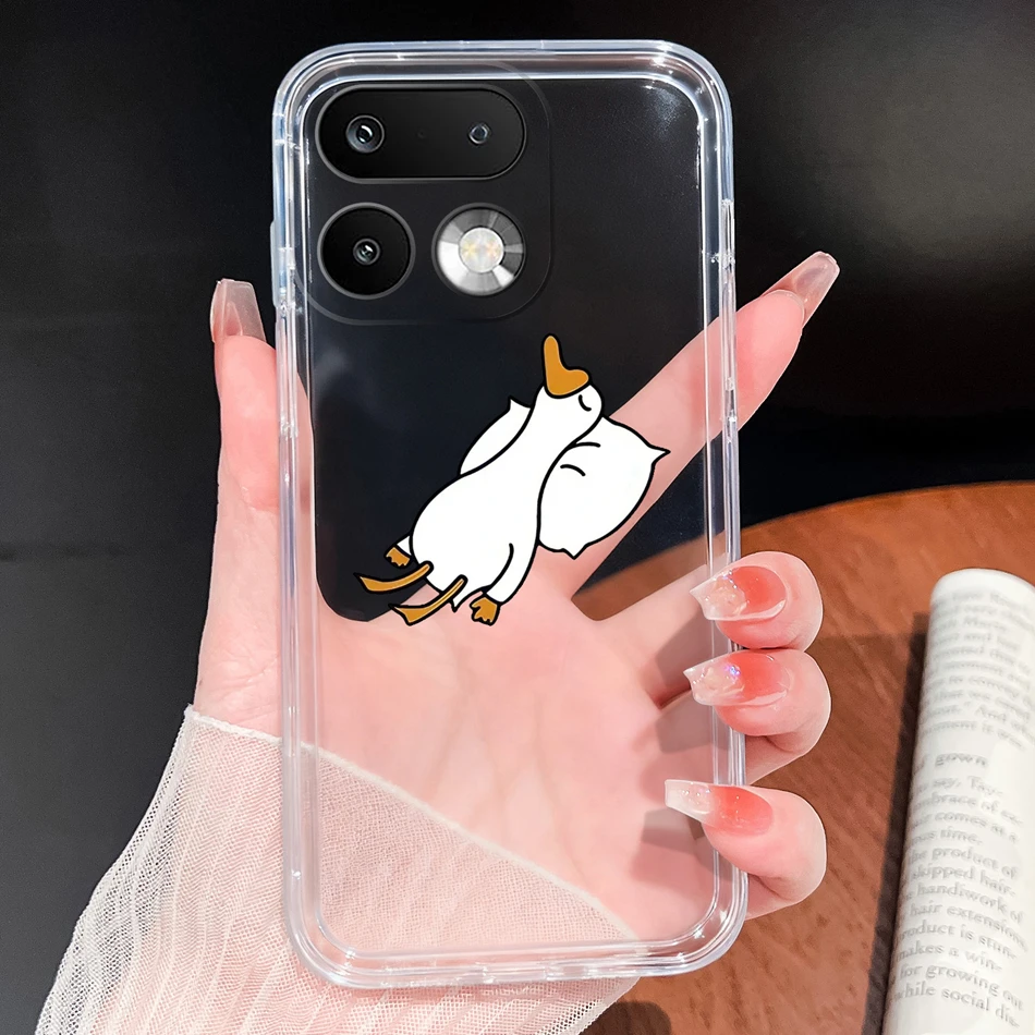 Stylish Soft Slim TPU Clear Silicone Phone Case - Lightweight Protective Cover