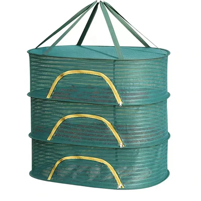 New Multifunctional Drying Basket Fully Enclosed Drying Dried Fish Chili Peppers Outdoor Foldable Drying Net Prevent Mosquitoes 2