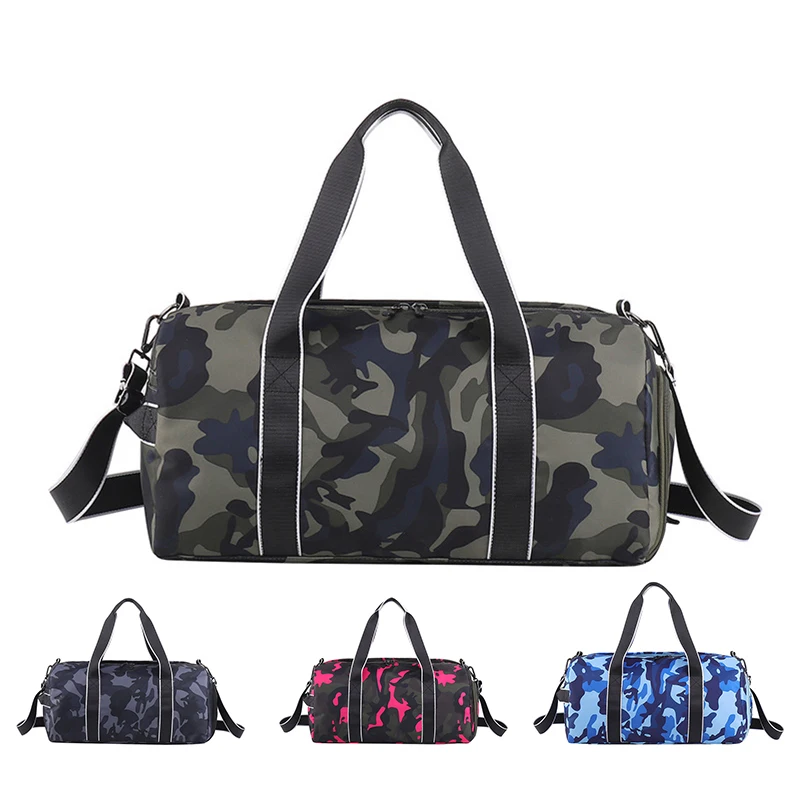 

Portable Camouflage Travel Bag Fashion Sport Fitness Yoga Shoulder Bag Women Men Outdoor Gym Tote Handbag with Shoe Compartment