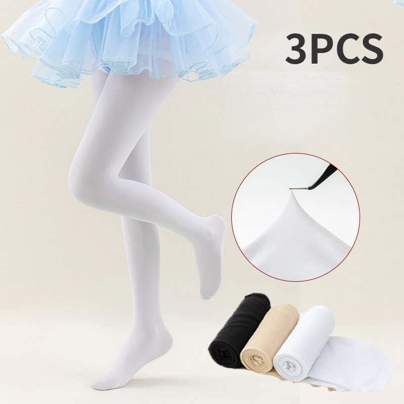 3 PCS Summer Spring Candy Color Kids Pantyhose Ballet ...