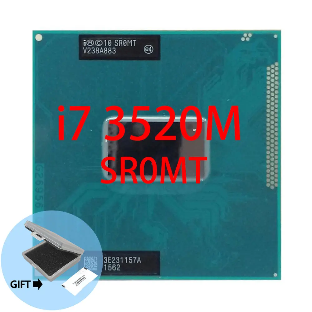 Processore Originale Intel Core I7-3520M Sr0Mt Cpu I7 3520M 2.9Ghz L3 = 4M Dual Core Spedizione Gratuita