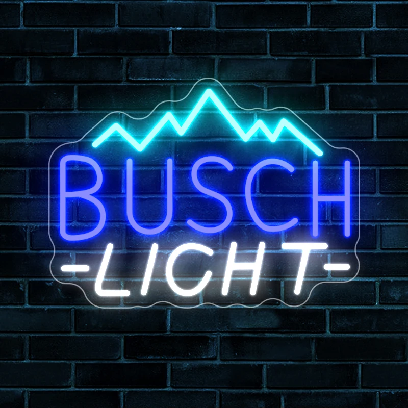 

Busch lite Beer Vintage Club Bar LED Neon Light Signs