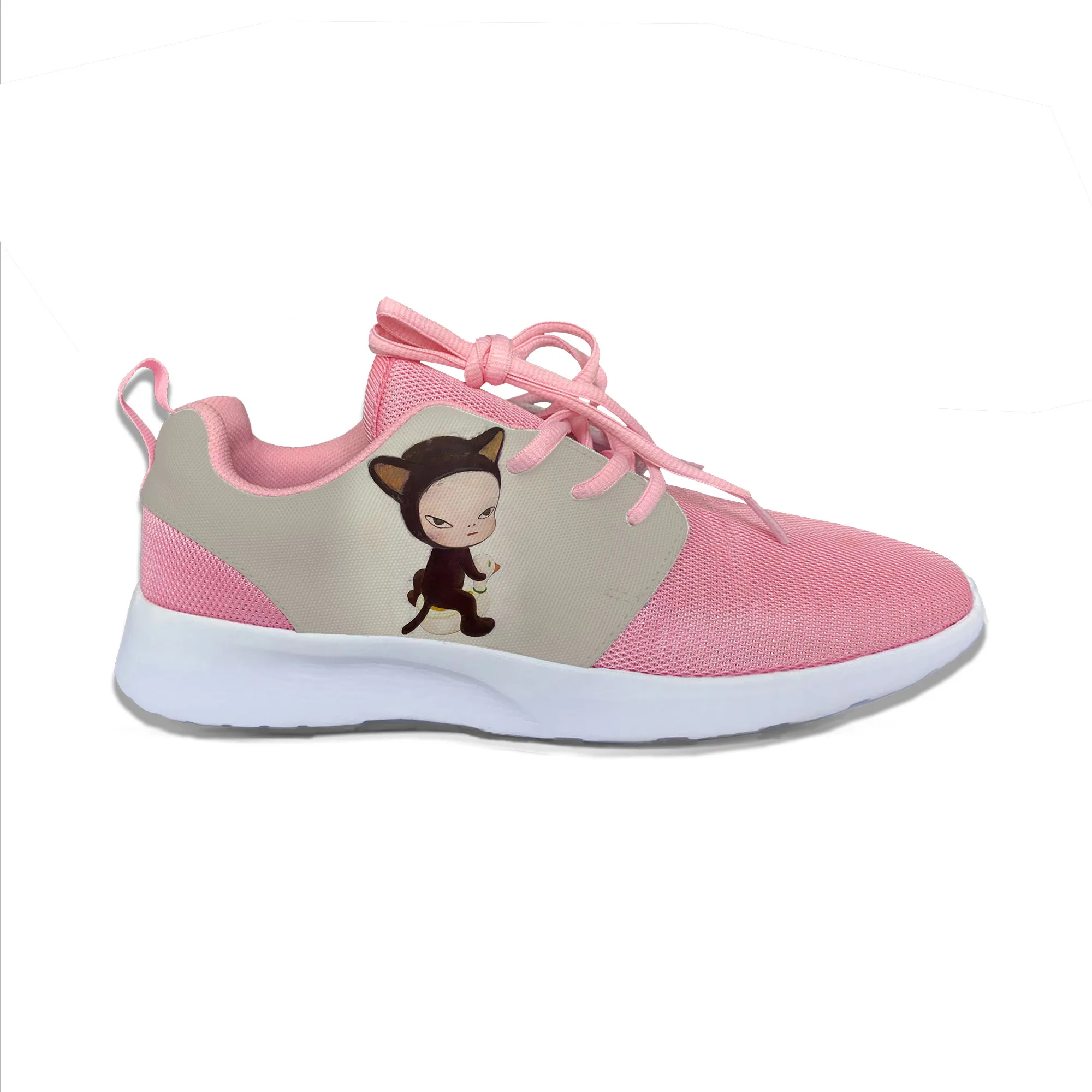 

Японские Аниме Манга Nara Yoshitomo, милые забавные спортивные кроссовки для бега, Повседневные Дышащие легкие женские кроссовки с 3D принтом