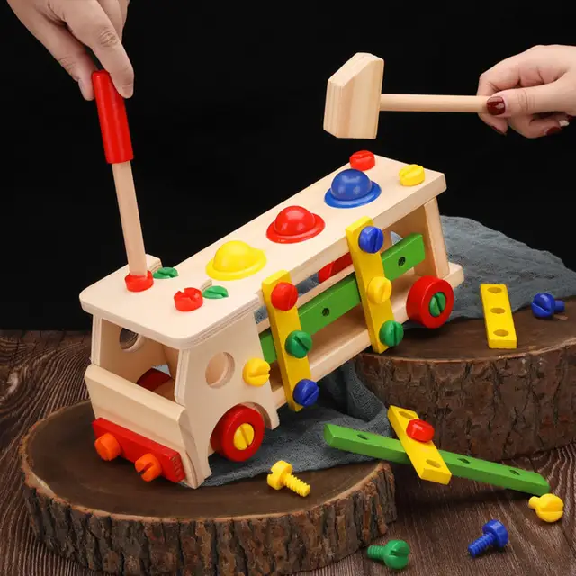 Assembly Disassembly Engineering Car Puzzle Toy Kids Preschoolers Boys Children 2