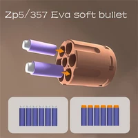 Toy Gun Soft Bullet Small Moon Revolver ZP5 EVA Sponge Round Head Elite Children DIY Partner Fun Hobby Accessories 2
