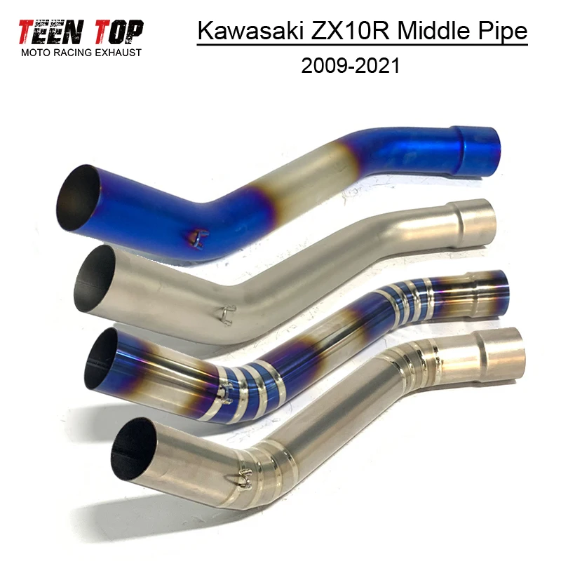 Titanium Alloy ZX10R Exhaust Mid Pipe 51mm Modified Motorcycle Exhaust Link Connect Tube For Kawasaki ZX10R ZX 10R 2009-2021 - Image 6
