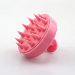 Silicone Scalp Massager and Shampoo Brush (YC pink)