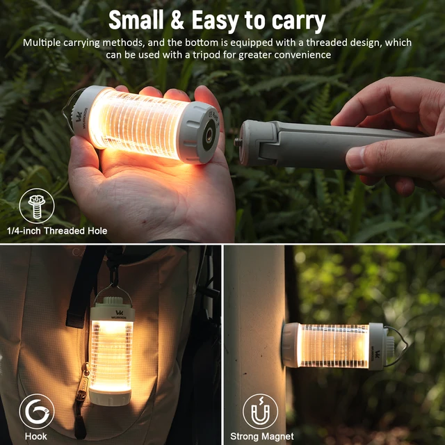 Wurkkos Outdoor Lamp Camping Flashlight 550LM Portable