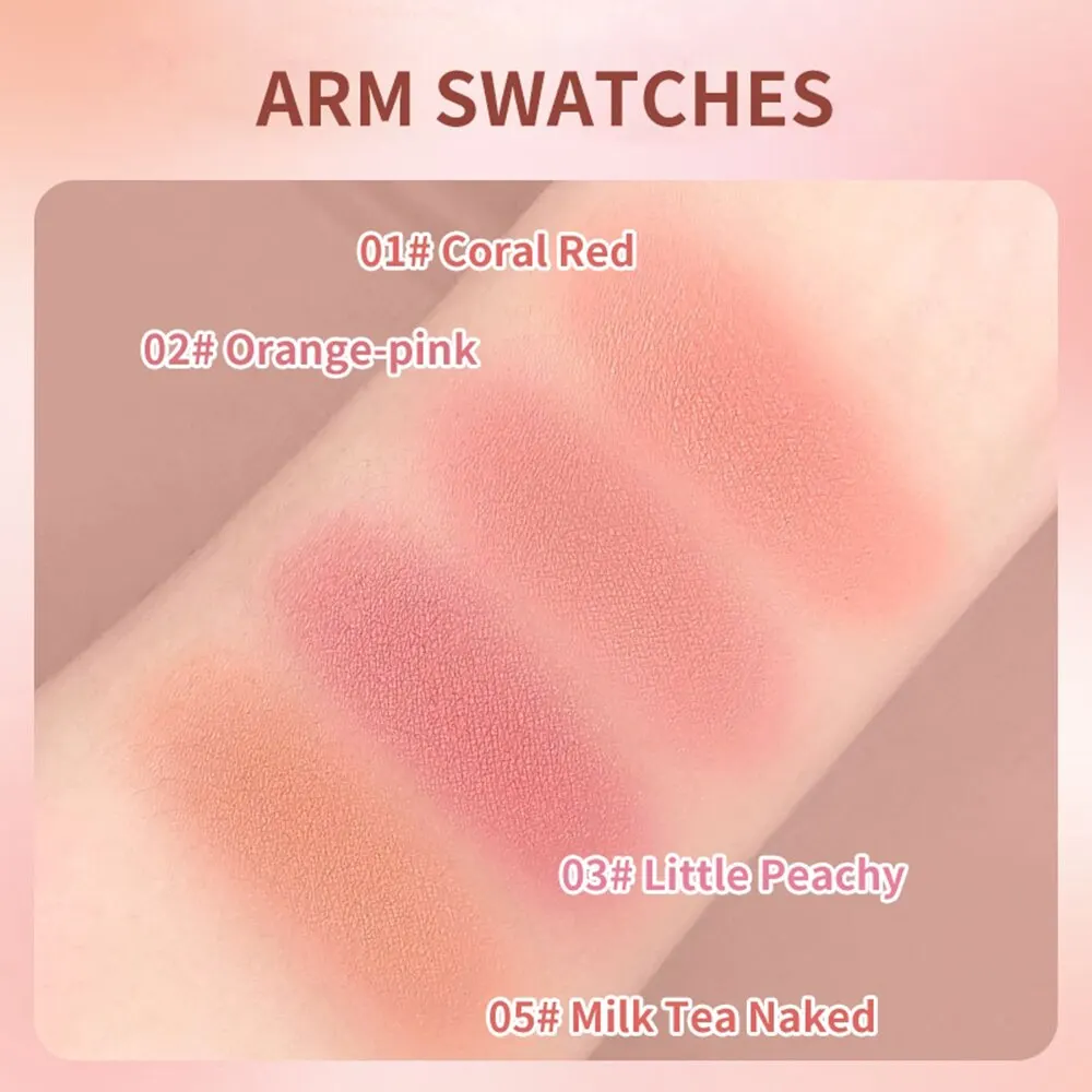 FOMIX Loose Powder Air Cushion Blush Long Last High Pigment Soft Misty Matte for Cheek