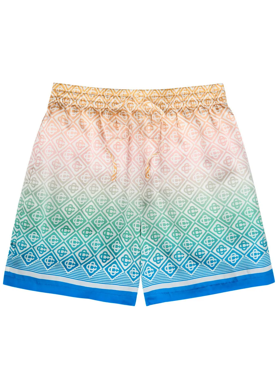 New Men's Quick-drying Luxury Brand Shorts Casa Printing Comfortable Casual Breathable High-end Sweat-absorbing Shorts