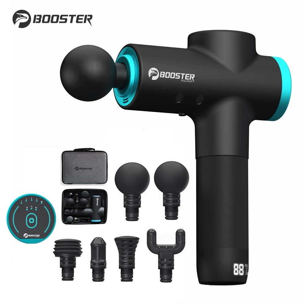 

Booster M2 High Frequency LCD Display Massage Gun Professional Deep Percussion Muscle Massager Fascial Gun Fitness Dropshipping