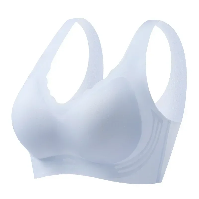 Cool Seamless Underwear For Women Ultra-thin Push-up Semi-fixed Cup No Rims Vest-style Bra For Women With Beautiful Backs 6