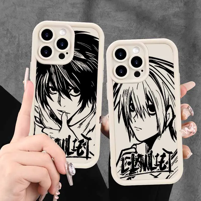 DEATH NOTE L·Lawliet Eyes Ladder Silicone Phone Case Cover