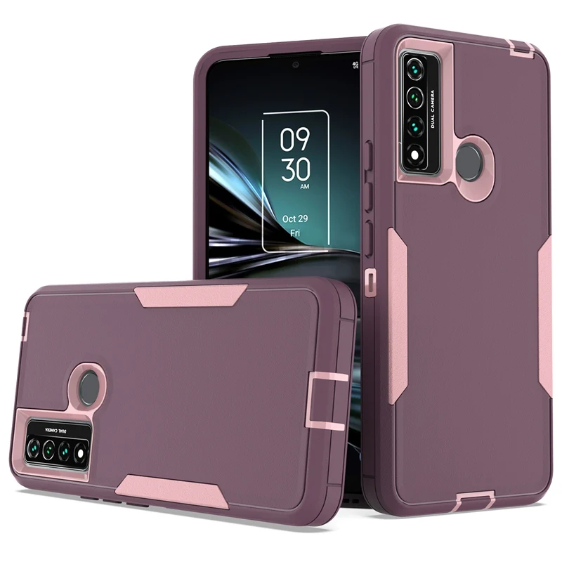 For TCL 20 XE Case Shockproof Matte Phone Bumper Hybrid Protective Cases For TCL 20XE Back Covers TCL20XE Silicone Case Cover 3