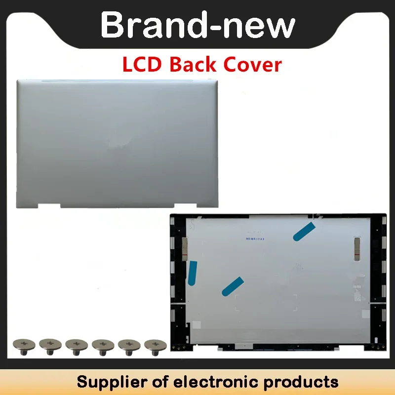 Tapa Trasera De Pantalla LCD Para HP ENVY X360 15-ED/15T-ED/15M-ED, Color Plateado, Original L93203-001