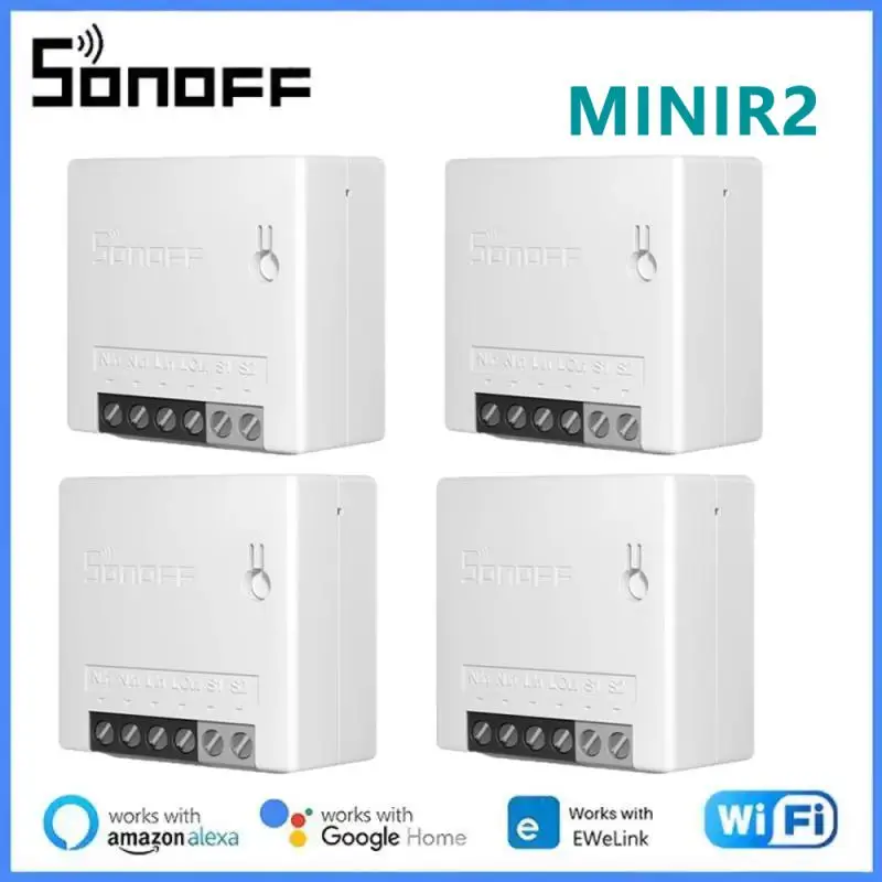 

Умный мини-переключатель SONOFF, Wi-Fi, 2-ходовые модули MINIR2, переключатель приложения eWeLink «сделай сам», дистанционное Голосовое управление через Alexa Google Home, умные вещи