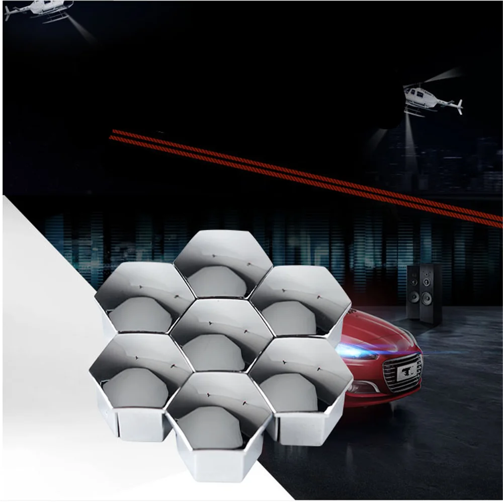Car Wheel Nut Caps 20pcs for SEAT Leon 1 2 3 MK3 FR Cordoba Ibiza Arosa Alhambra Altea Exeo Toledo Formula Cupra