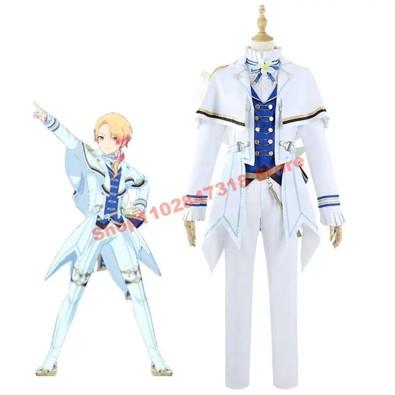 

Wonderlands×Showtime Tenma Tsukasa Cosplay Costume Miku Colorful Stage! Tks White Knight Uniform Suits PJSK Anime Clothing
