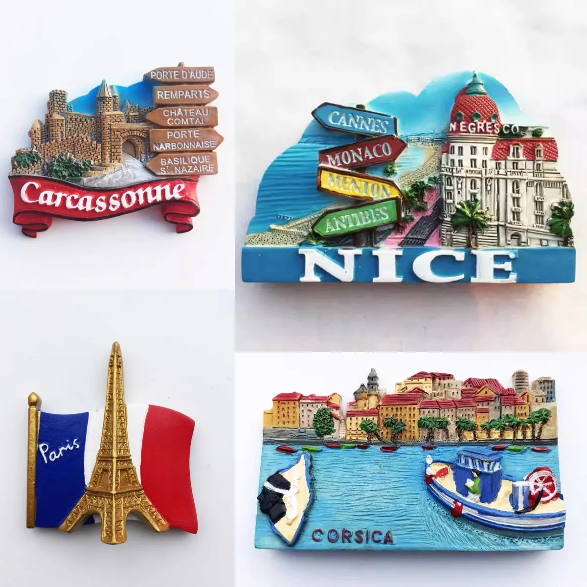 Amiens France Fridge Magnet City Trvavel Souvenirs Handmade Wood