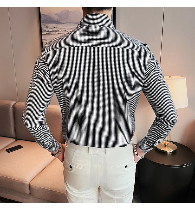 Old Money Aesthetic Shirts Men Fall Classic Slim Long Sleeve Breasted  Collar Shirt Top Mens Fashion Pure Color Shirt Streetwear - AliExpress