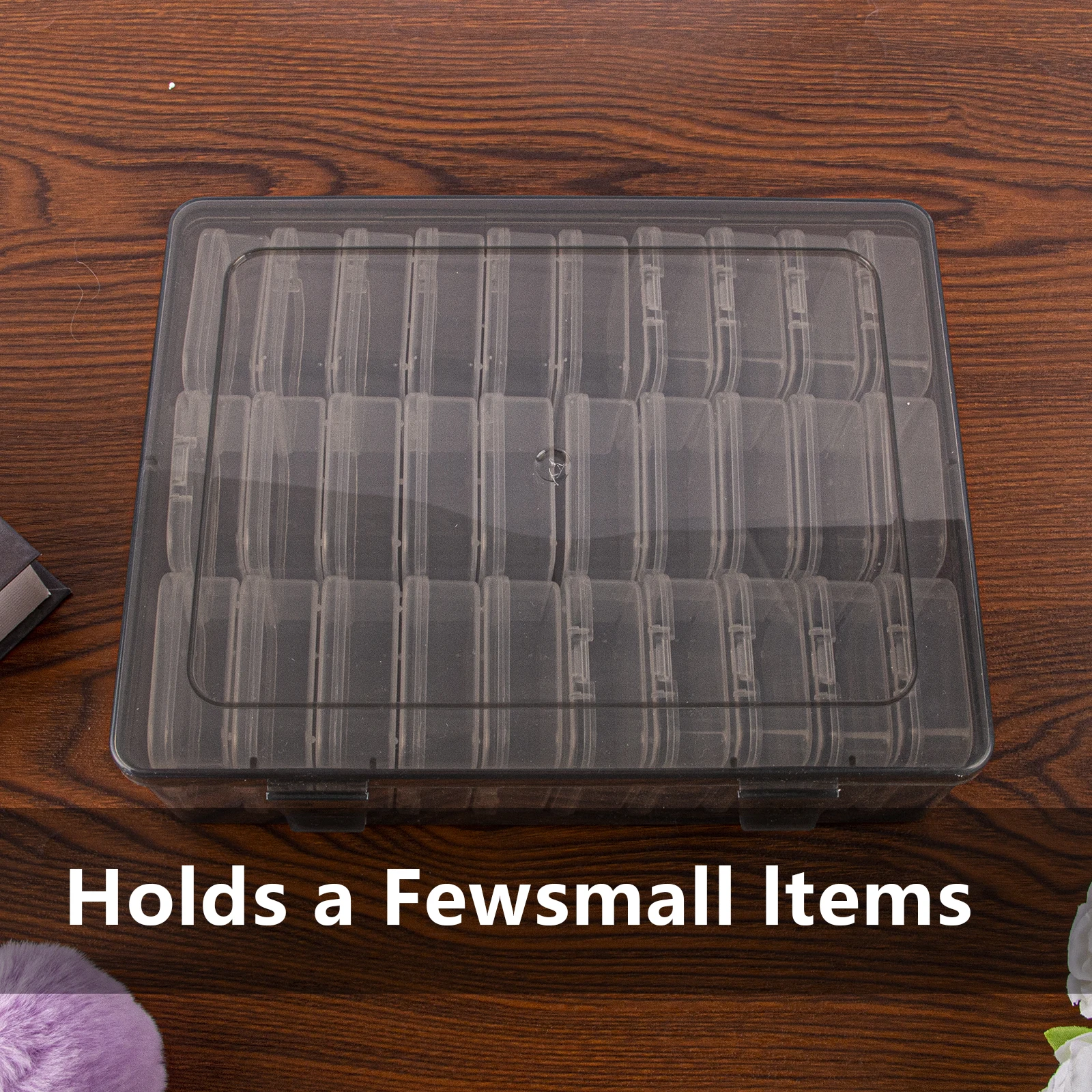 Small Bead Organizers 1 Set 30 Grid Bead Storage Containers Portable Organizer Storage Gift Diamond Painting Stone Beads
