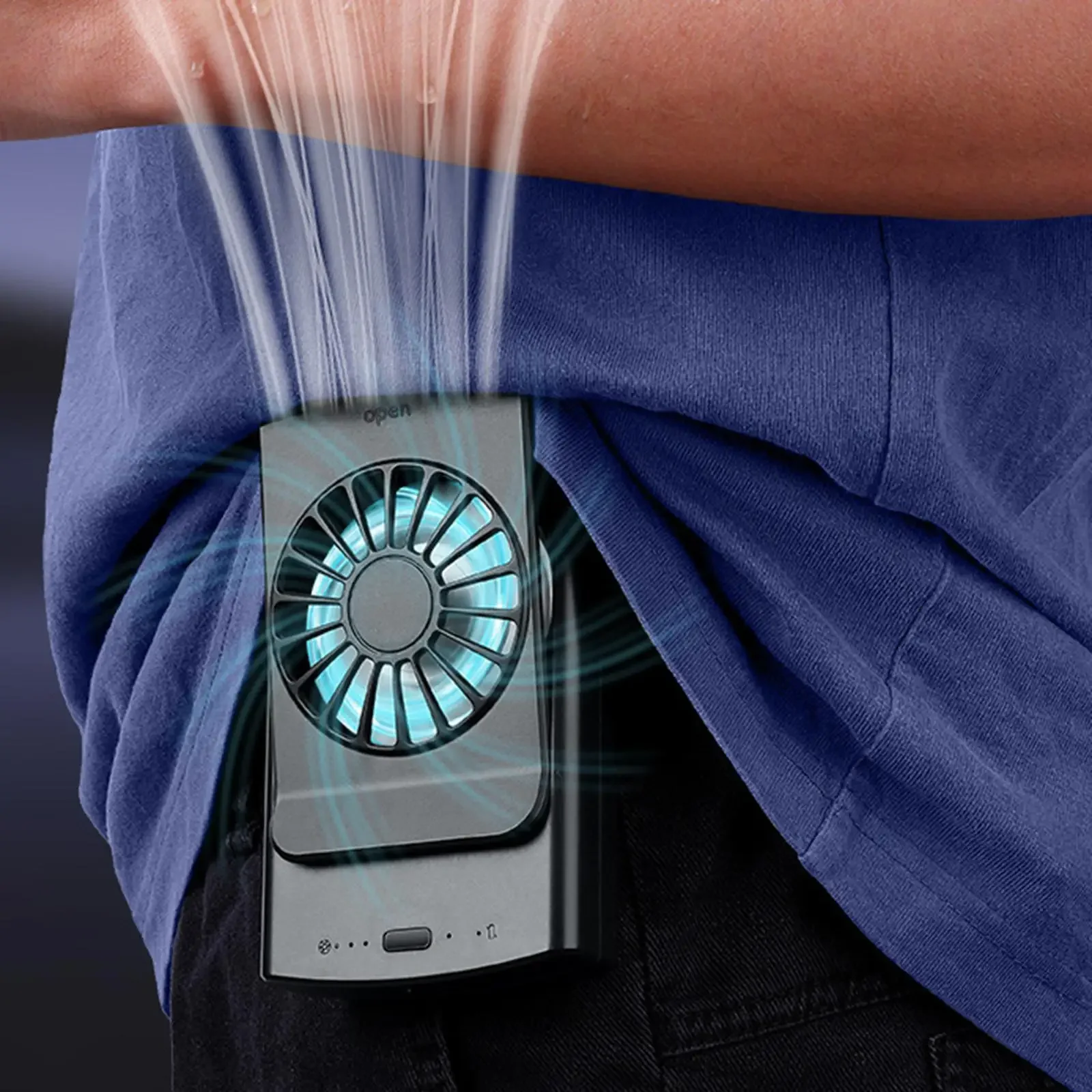 Waist Clip Fan Strong Airflow Long Service Life Practical Clip on Fan Portable Fan for Riding Outdoor Works Summer Fishing Home Sda1b9b1677c844409954593d27693cddl