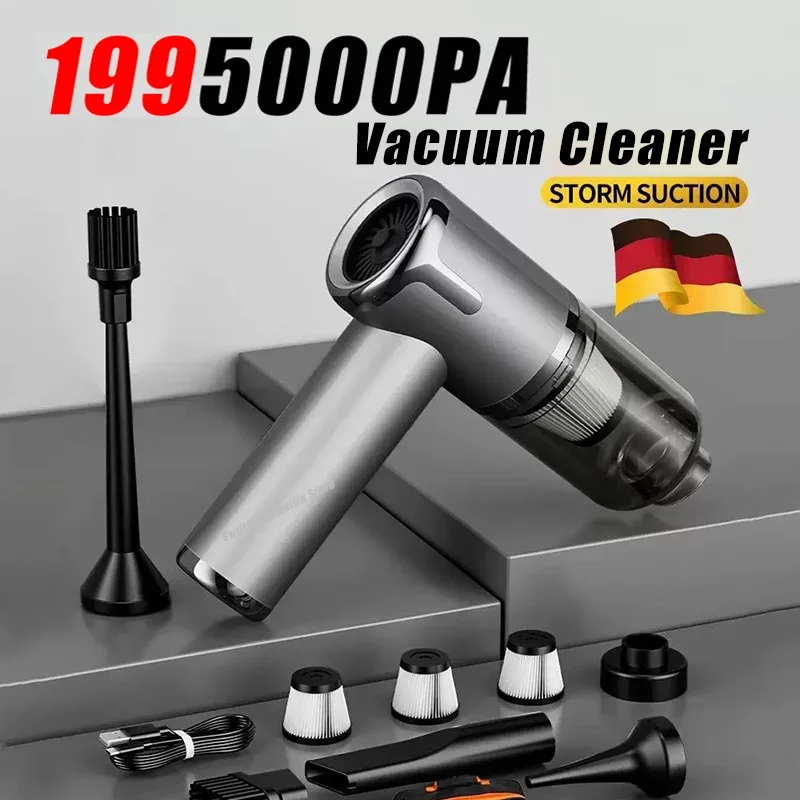 1995000PA 5 in 1 Car Vacuum Cleaner Powerful Cleaning Machine Wireless Portable Vacuum Cleaner Home For Home Appliance Car New