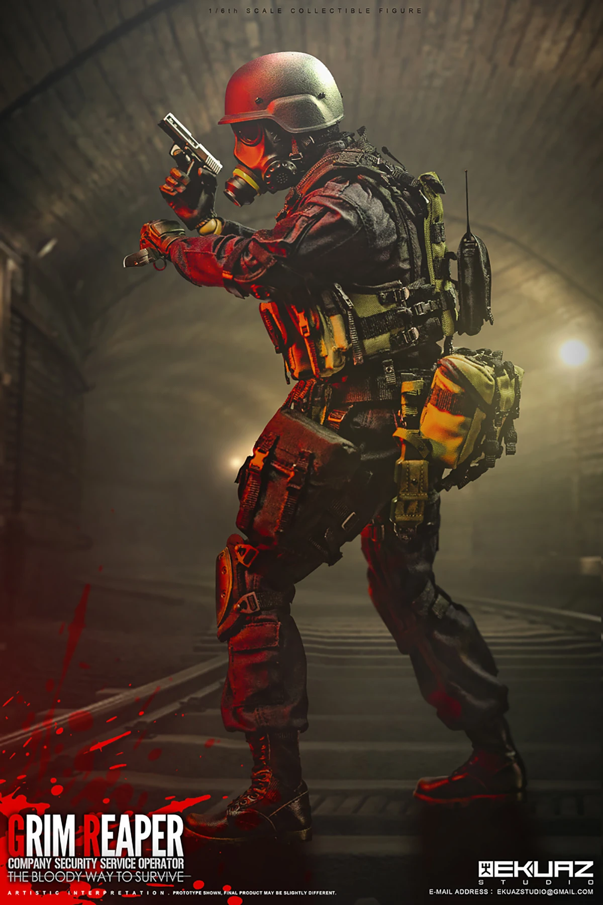 EKUAZ STUDIO EKS05 1/6 Hunk Grim Reaper Company Security Service