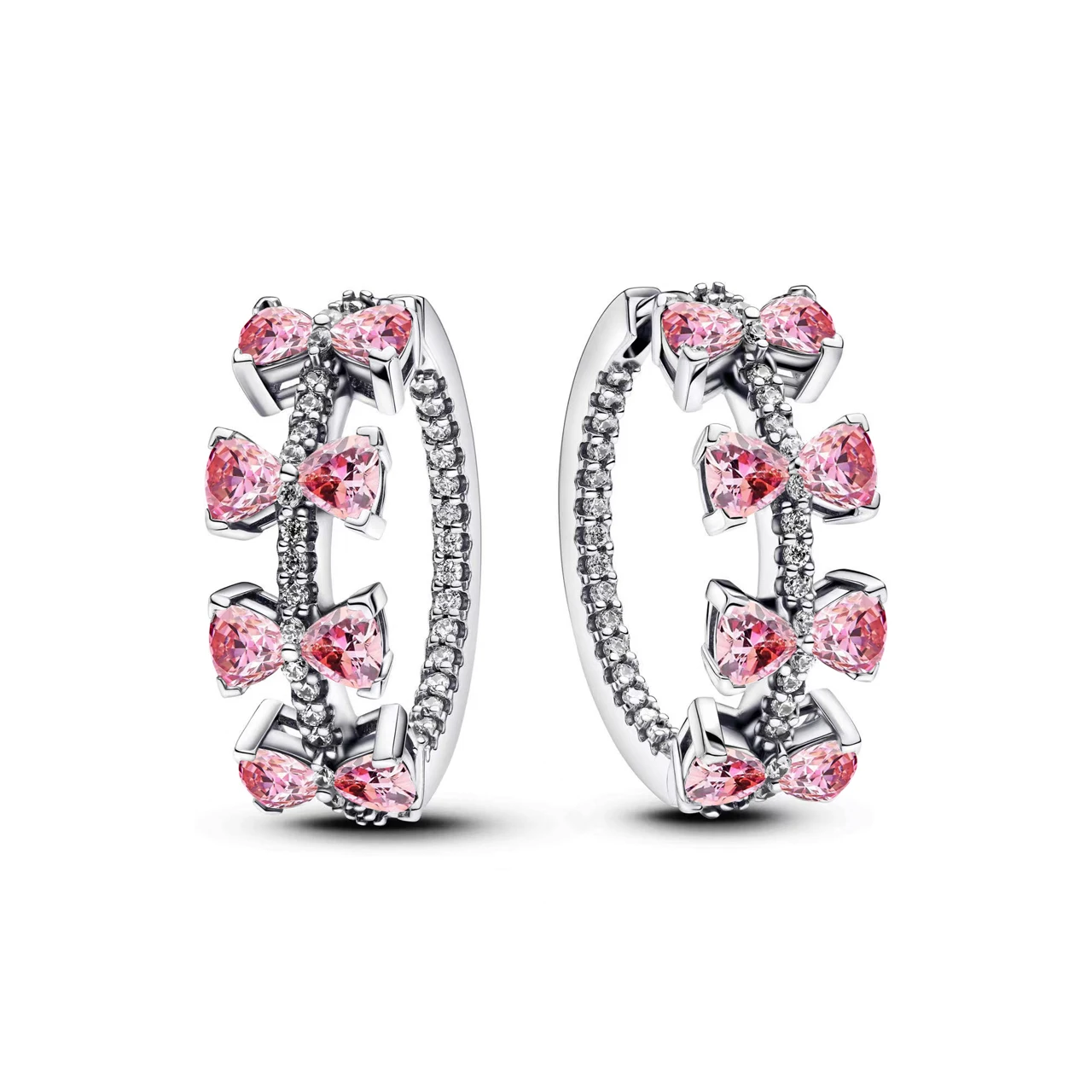 Bow Ear Loops Sun Moon Heart Mickey Earrings Charms 925 Silver For Women Wedding Gift