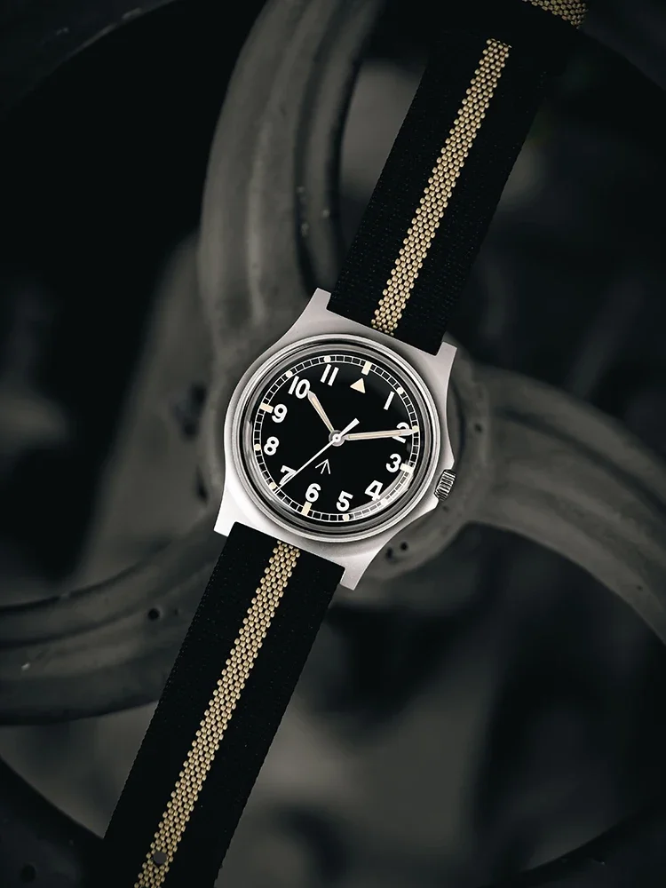 RDUNAE Retro Military Watch Quartz Movement 316L Stainless Steel K1 Mineral Glass Japan Super Luminous Sport Men Watch 2