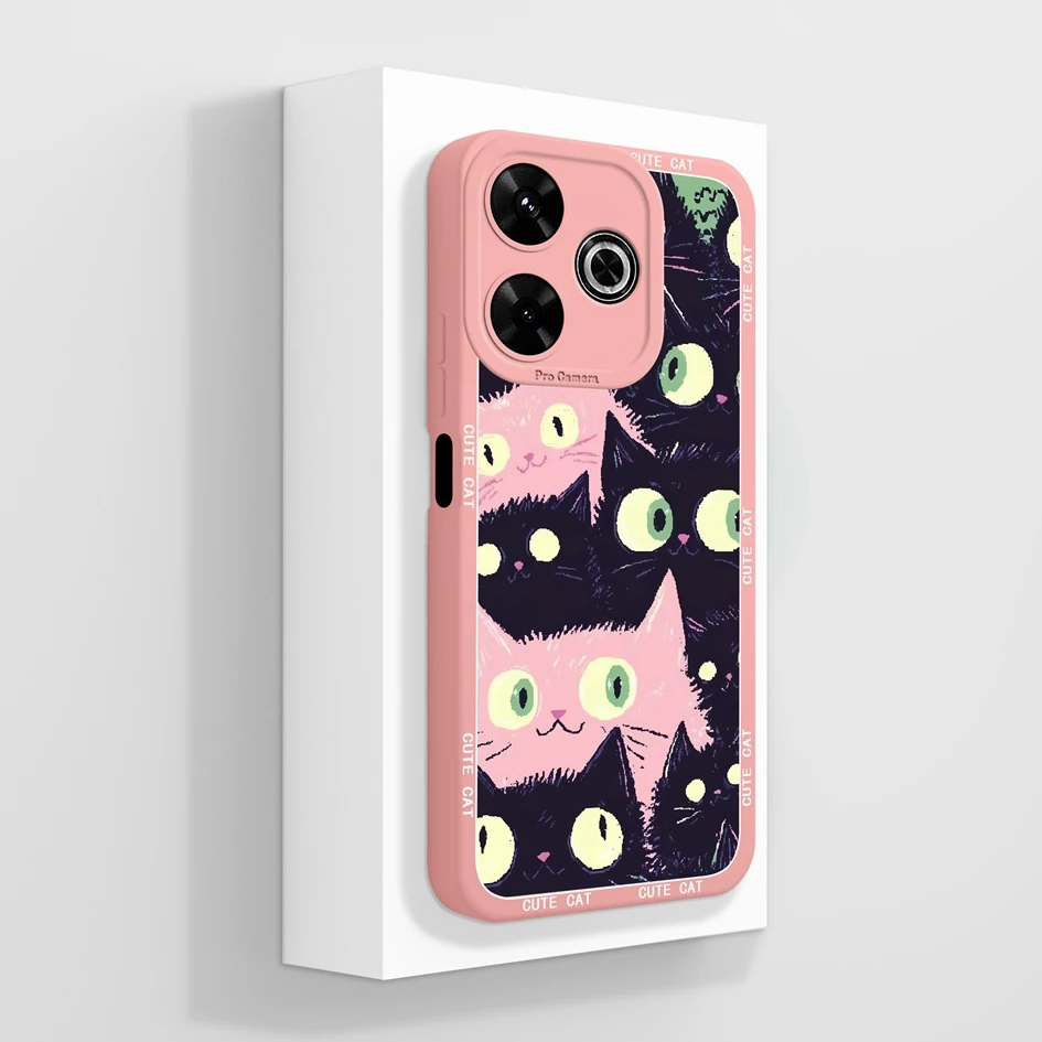Aesthetic Durable Shockproof Silicone Phone Case with Pretty Flower Design