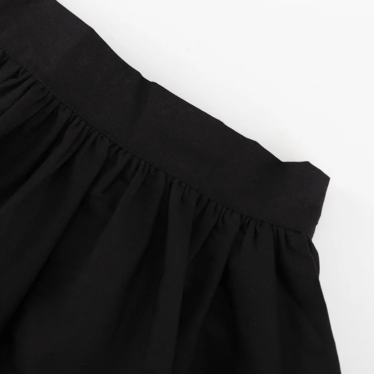 Ruffled Flare Sleeve Shirt Dress For Women With High Waisted Shorts Contrast Color Patchwork Mini Party Dress Autumn New