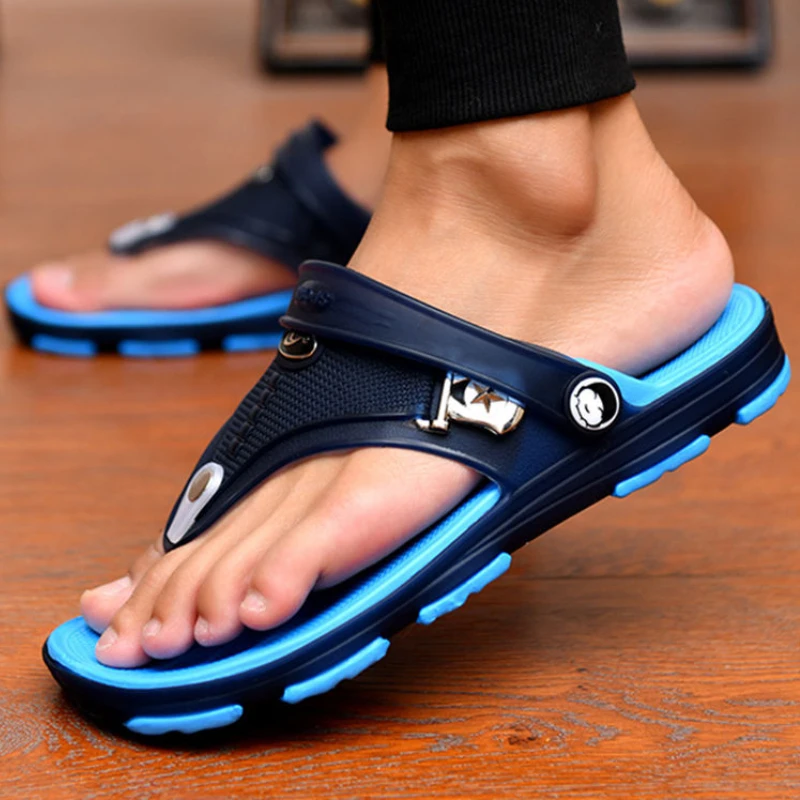 Claquettes De Bain Jack & Jones Wollie Pour Homme - Sangle Fixe, Semelle Amortissante EVA, Confortables Pour La Plage Ou La Piscine