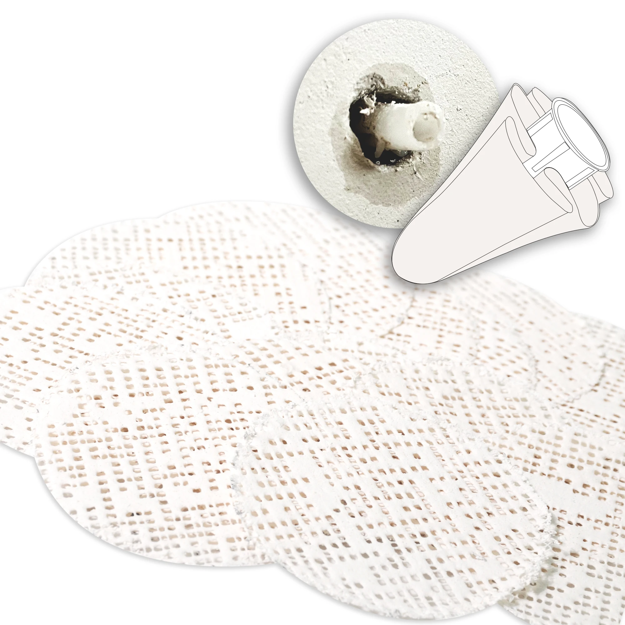 50Pcs Anchor Wall Plastic Wall Plugs For Self-tapping Screws Drywall Masonry Anchor Repair Hole Patch Filler home Loose