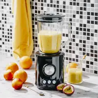 Mélangeur à tasse en verre 1,5 l, 1800W, 2 vitesses, 3 programmes, Smoothie, concassage de glace, fonction couteau à impulsion avec 6 lames 5